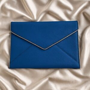 ✨ NWOT ✨Rebecca Minkoff Large Leo Envelope Clutch in Blue
